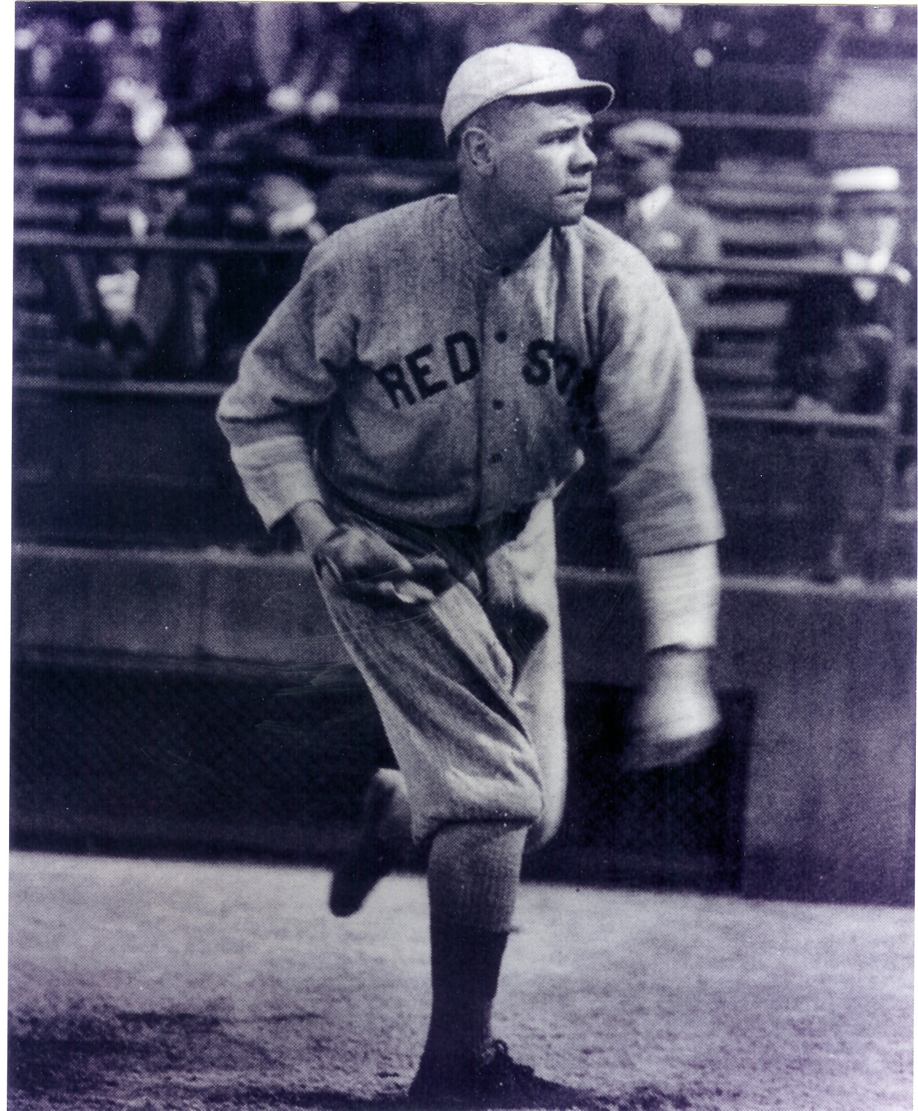 babe ruth color photo